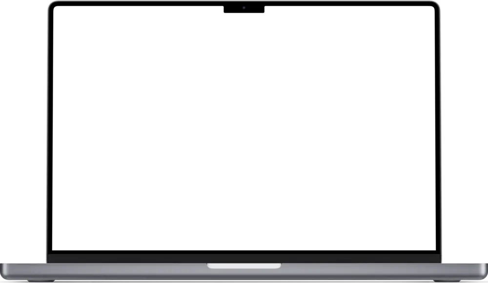 Laptop med boligbeskrivelse